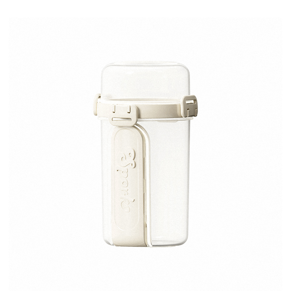 【上手家居】優格杯隨行杯-贈餐具 白色(燕麥杯/水果杯/沙拉杯), , large