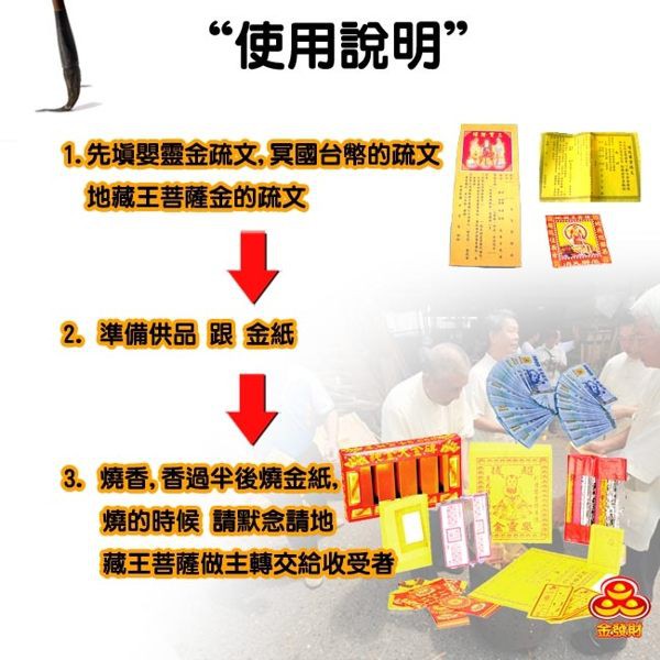 【金發財金紙 紙紮】普渡嬰靈-嬰靈金冥國台幣紙紮玩具套組合(金紙 -清明普渡必用), , large