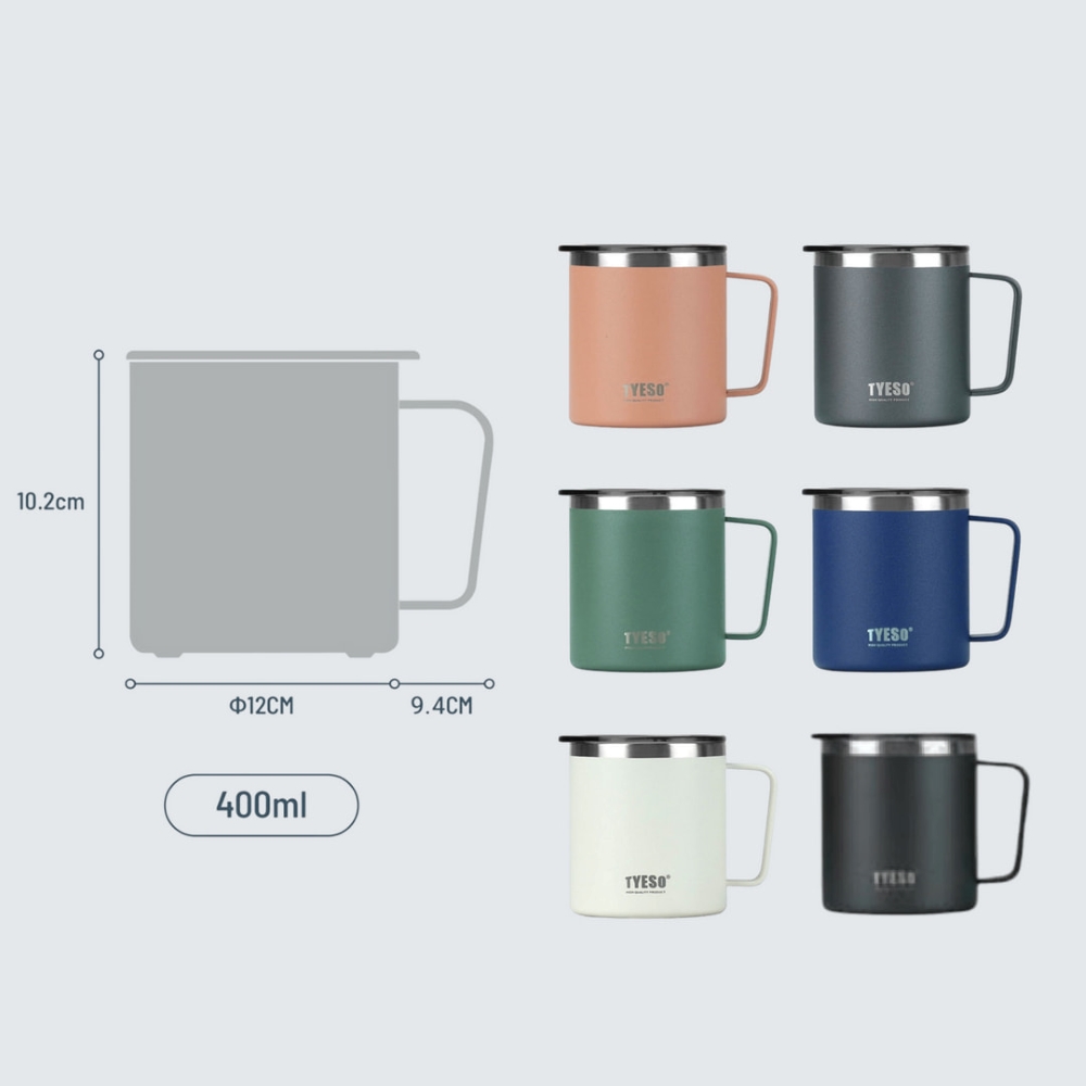 【H&R安室家】TYESO泰碩 304不鏽鋼馬克杯400ml(H09), , large