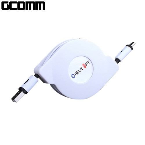 GCOMM micro-USB 強固型充電傳輸伸縮扁線 (1.8米) 海軍藍, , large