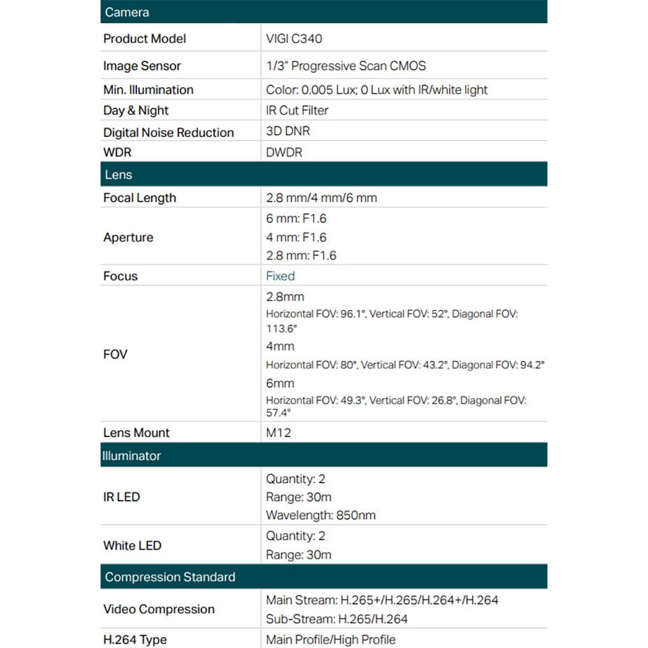 TP-LINK昌運監視器組合 VIGI NVR1008H-8MP 8路主機+VIGI C340 4MP槍型網路攝影機*6, , large