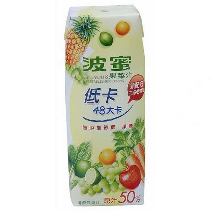 波蜜低卡果菜汁tp250ml 家樂福線上購物