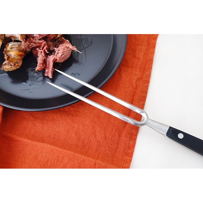 蓋瑞廚物【SANELLI 義大利製 Chef 鍛造 鐵板燒刀叉】鐵板燒叉(直) 肉叉 鐵板燒刀 分肉叉 鐵板燒叉 烤肉叉, , large