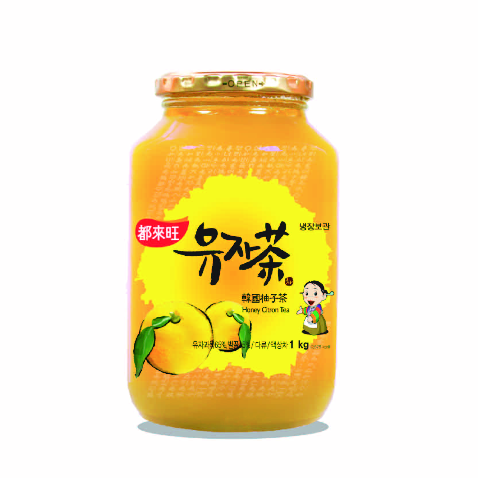 [敬永食品]都來旺-蜂蜜柚子茶1公斤