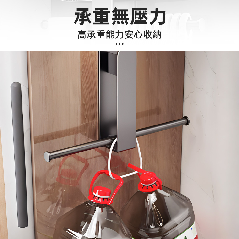 【上手家居】衣架收納架-灰色(掛衣架/衣架收納/免打孔/衣架/收納衣架/壁掛式衣架), , large