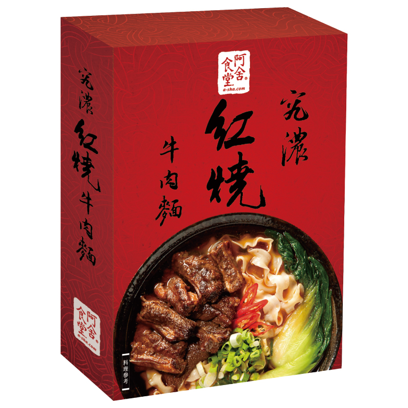 阿舍究濃紅燒牛肉麵(盒)425g, , large