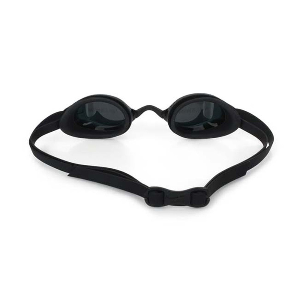 NIKE LEGACY 成人專業型泳鏡 游泳 競賽 比賽 訓練 運動 休閒 廣角 人體工學 調整便利 附鼻橋 黑白 深灰, 深灰, large