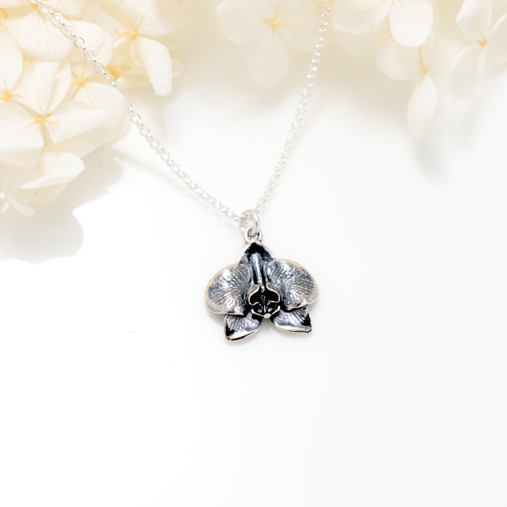 【Angel & Me】蝴蝶蘭 蘭花 s925 純銀項鍊 情人節 生日禮物, , large