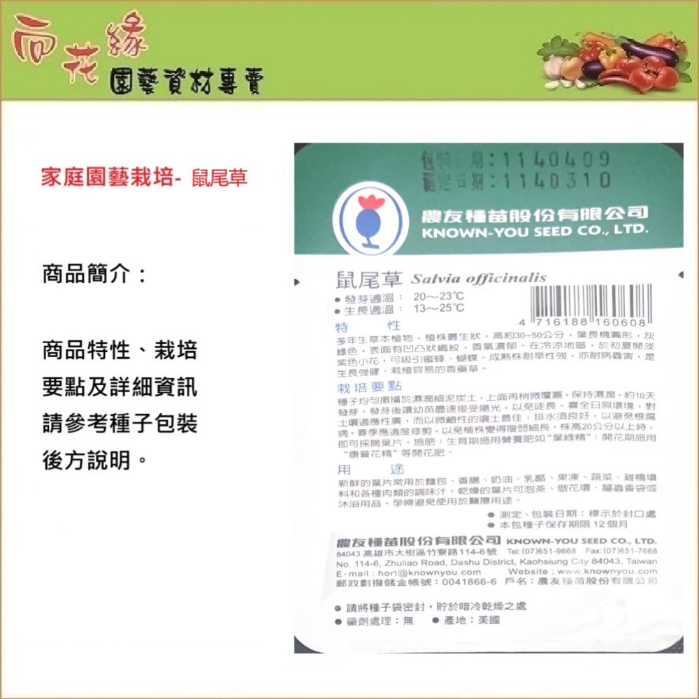 NongYou Sage Herb Seeds, , large