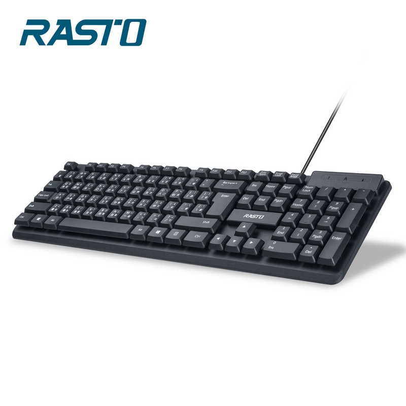 RASTO RZ2 薄膜式USB標準有線鍵盤, , large