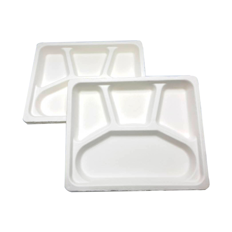 Square 4-grid Dinner Plate, , large