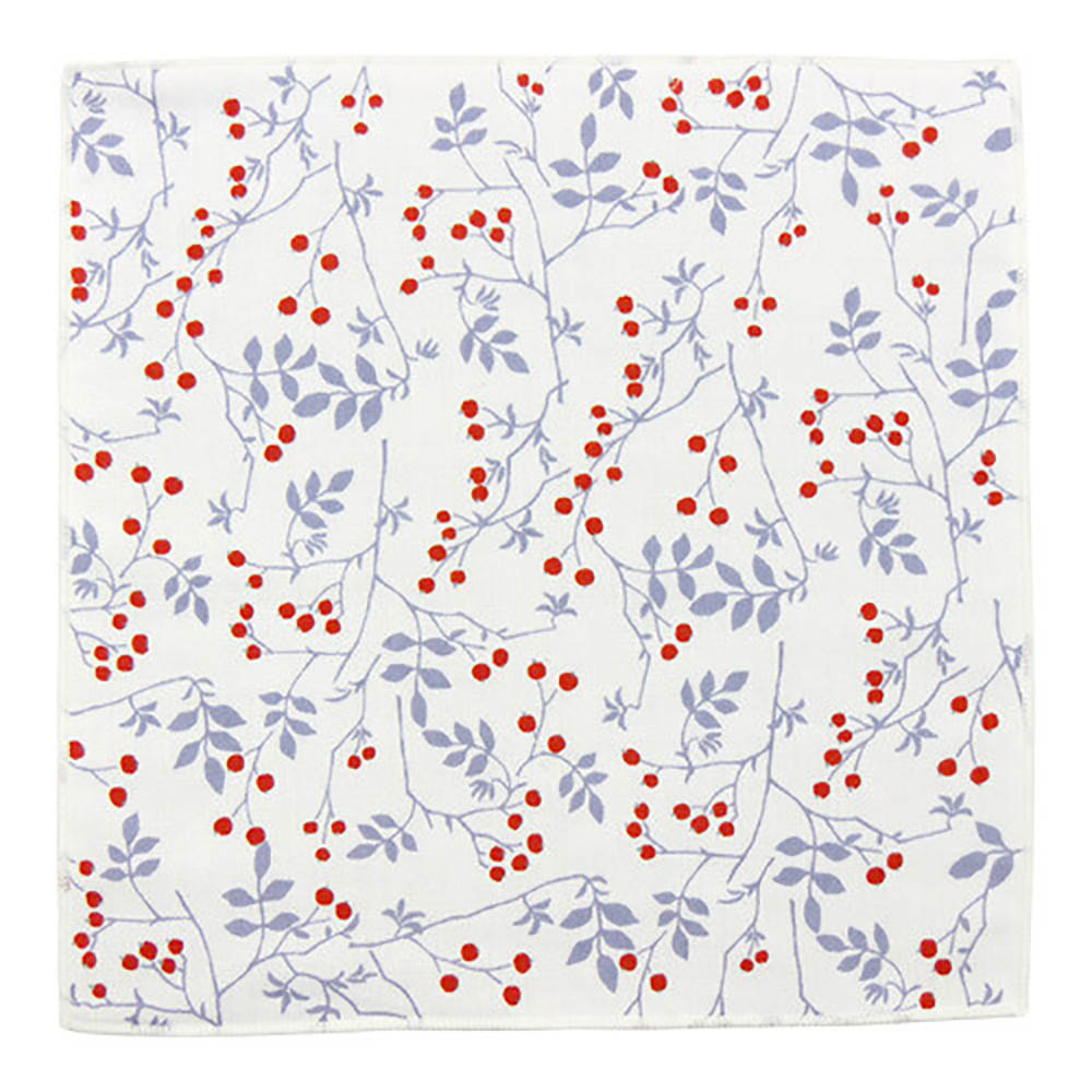 日本製【濱文漾】純棉手帕/方巾－小紅莓果, , large