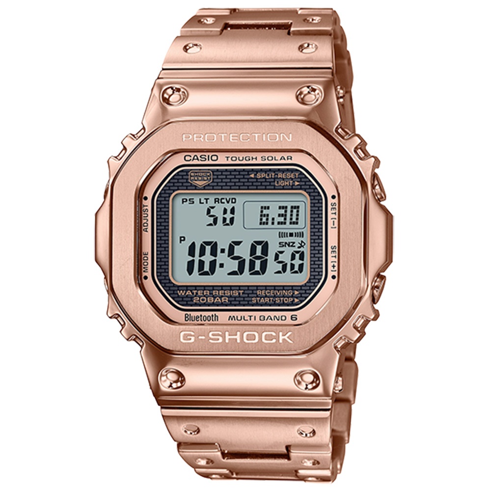 CASIO卡西歐 G-SHOCK 太陽能藍芽連線電波手錶 GMW-B5000GD-4, , large