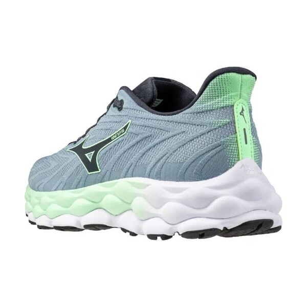 Mizuno Wave Sky 8 男 慢跑鞋 彈力 支撐 緩震 藍灰 綠 [J1GC240251], , large