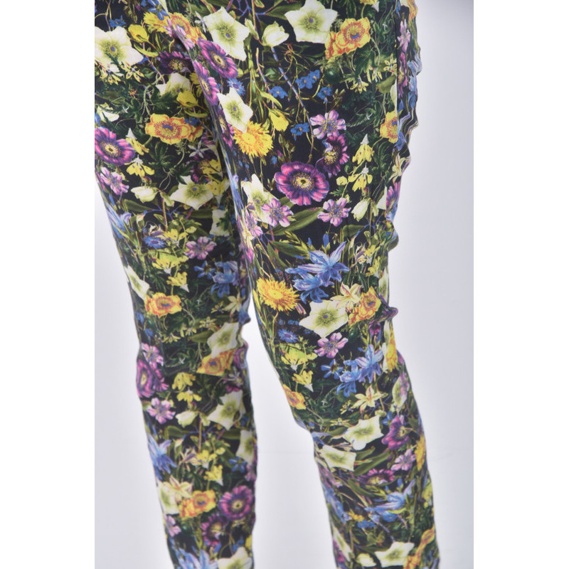 (M) 高腰植物綠色長褲二手衣, , large