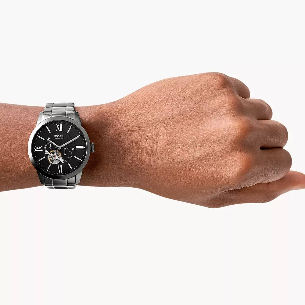 FOSSIL Townsman 爵士小鏤空機械錶 ME3172, , large