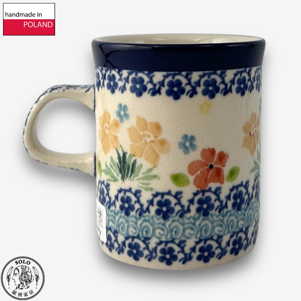 【SOLO歐洲家居】波蘭製 CA 波蘭陶 150ml 馬克杯 春舞茶語系列, , large