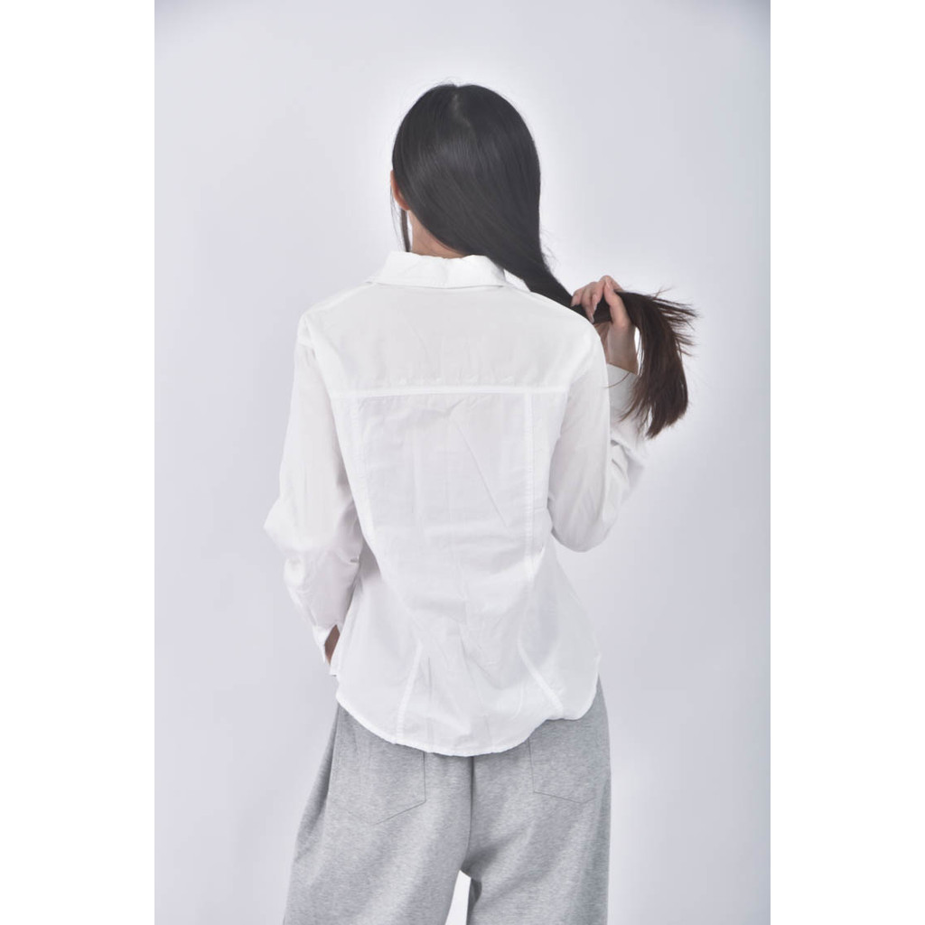 (L) ruoser棉質白色襯衫上衣二手衣, , large