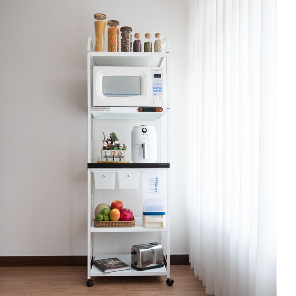 1pull-out panel, 2 drawers,5-tier rice bucket storage rack, , large