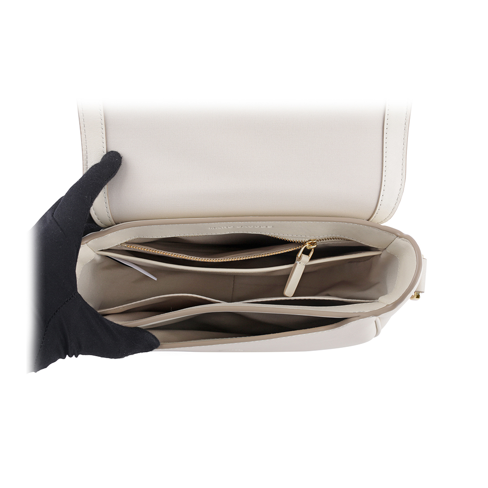 MARC JACOBS THE MESSENGER 翻蓋馬鞍斜背包/天空白, , large