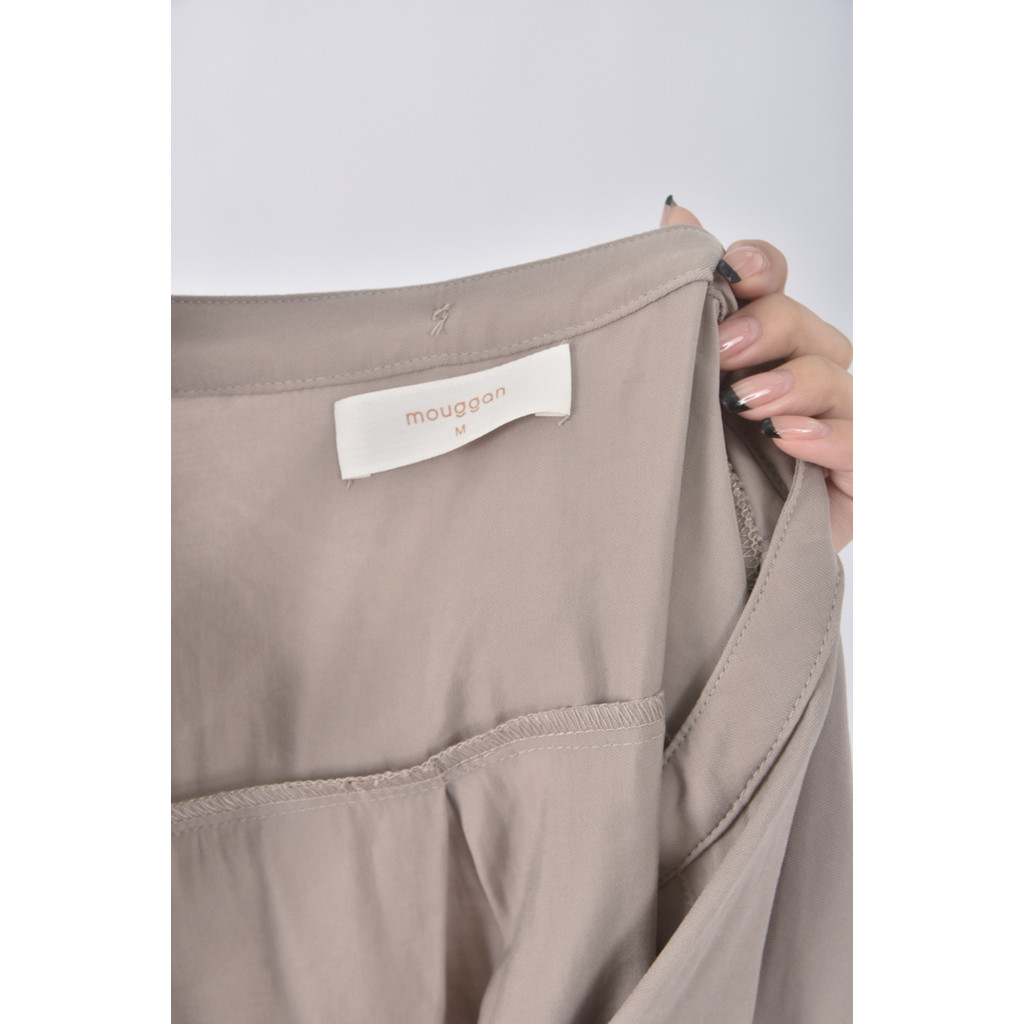 (L) mouggan質感杏色洋裝二手衣, , large