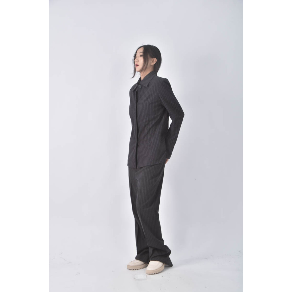 (2XL) net city西裝灰色套裝二手衣, , large