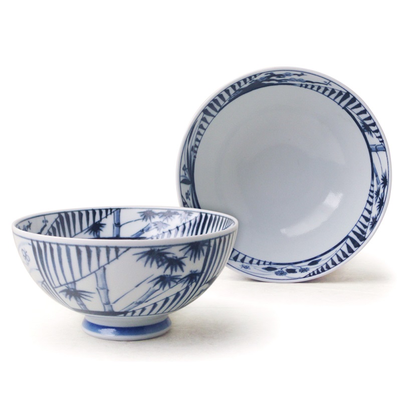 [豐名日本餐具] 4.0"飯碗 四君子 有田燒 / C04RB0-380-5, , large