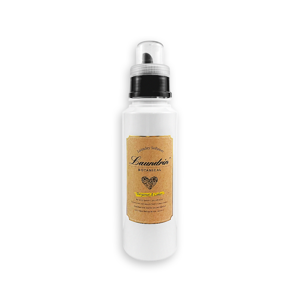 [日日好物]日本Laundrin朗德林-Botanical植萃衣物香氛柔軟精500ml/瓶-佛手柑雪松(防靜電香水護衣精,親膚洗滌柔順劑,織物消臭持香蓬鬆,機洗手洗皆適用), , large