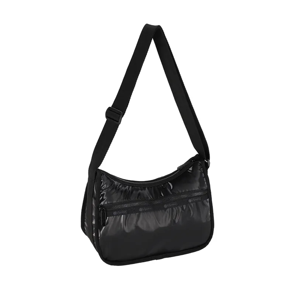 Lesportsac Classic Hobo 經典斜背包 送禮推薦-亮面黑, , large