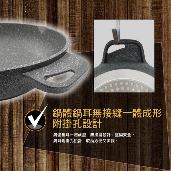 PERFECT 理想牌 極緻鑄造不沾平底鍋平煎鍋IH無蓋附蓋 24cm無蓋（拆把手可超商）-Leidea樂德兒, , large
