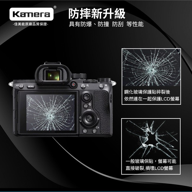 Kamera 9H鋼化玻璃保護貼 for Sony A7R3, , large