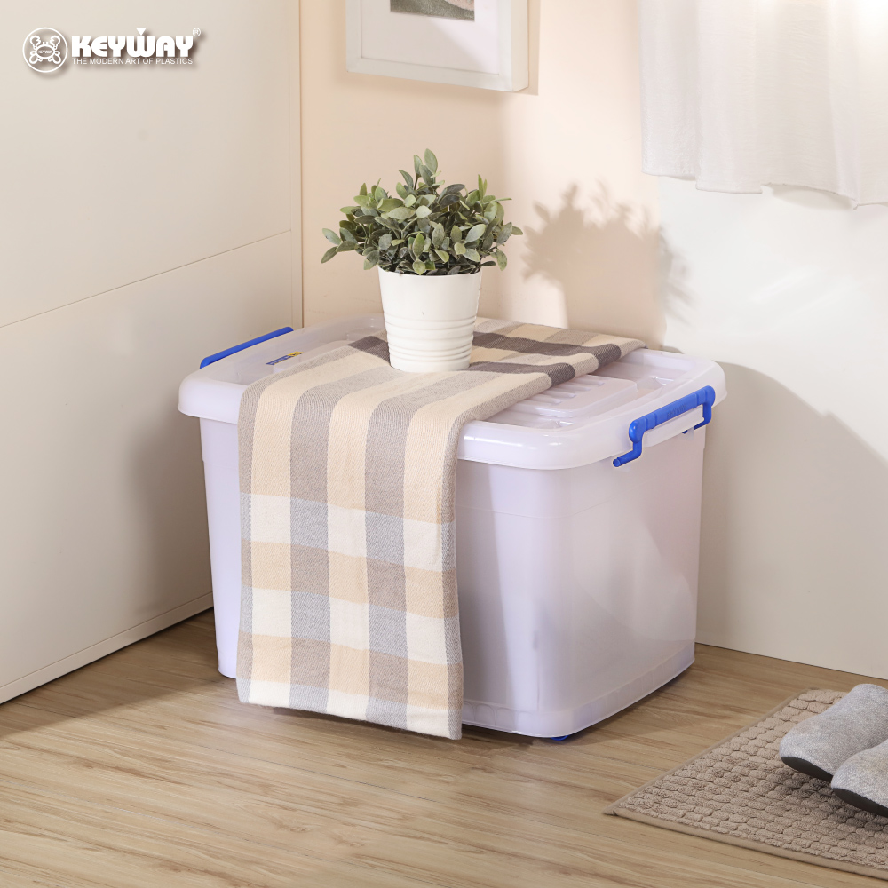 【真心良品】KEYWAY聯府  強固型滑輪整理箱48L(底輪)