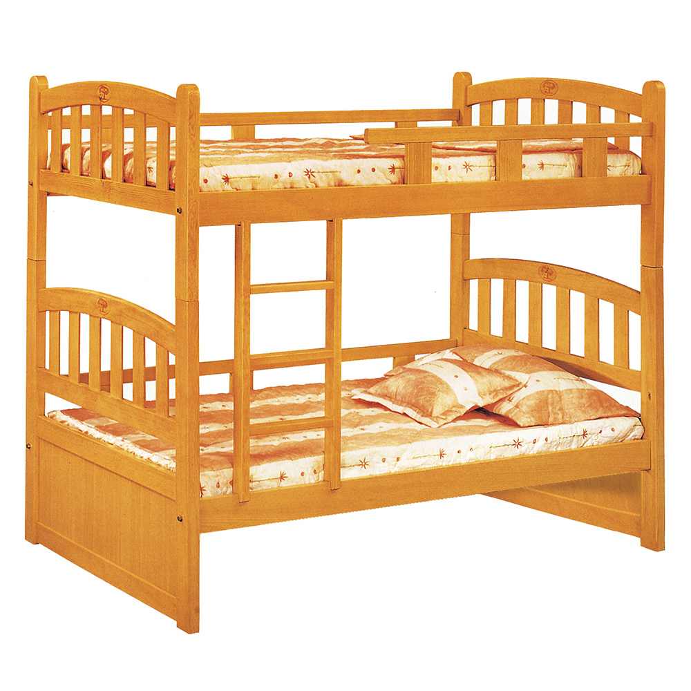 【唯熙傢俱】彼得檜木色3.5尺雙層床, , large