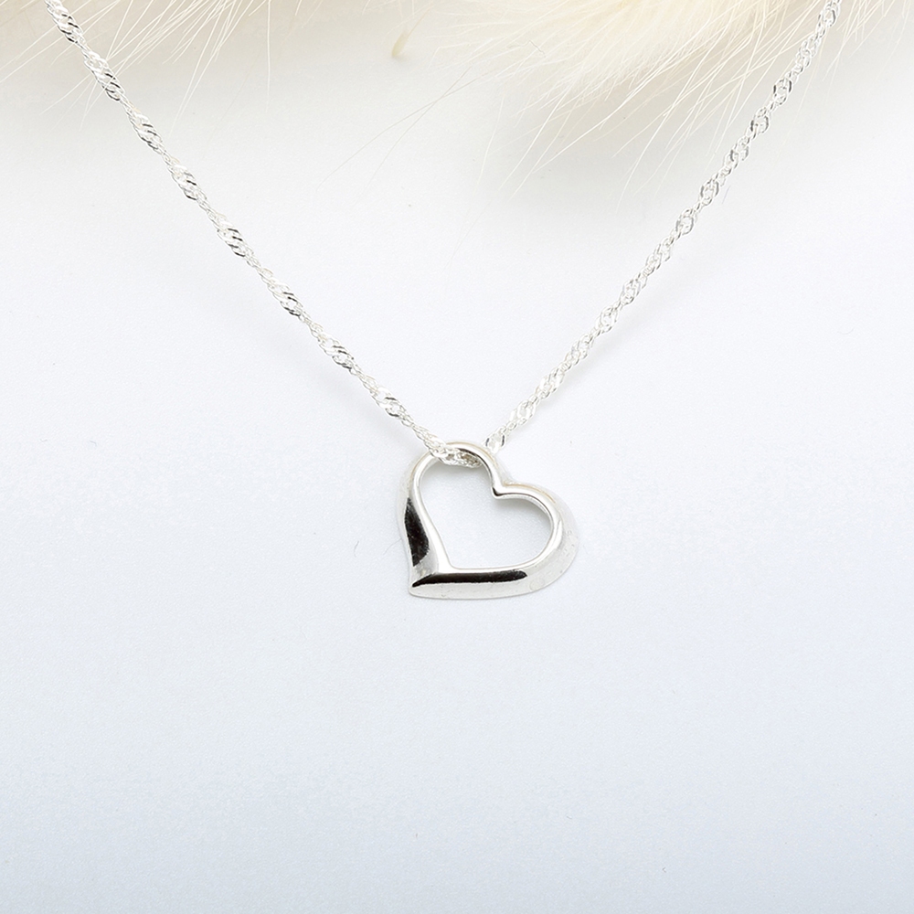 【Angel & Me】小愛心 s925 純銀 項鍊 生日 情人節 聖誕節 禮物, , large