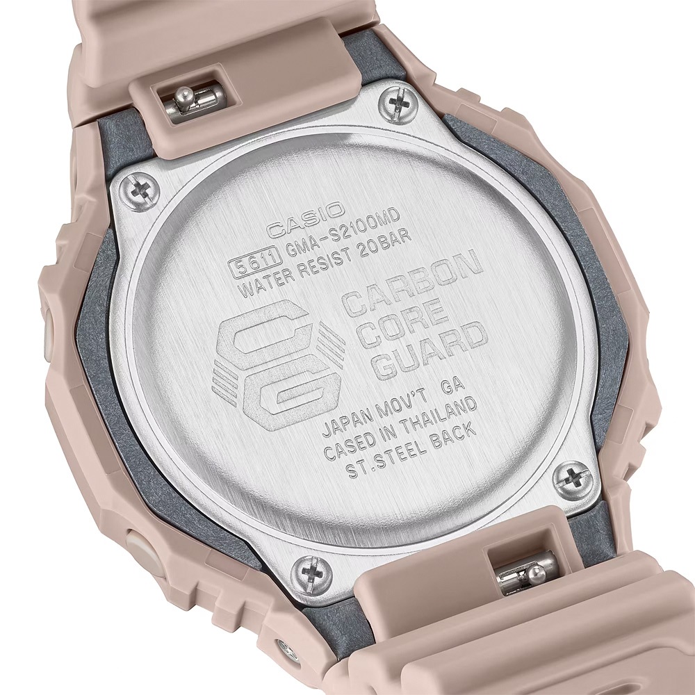 CASIO 卡西歐 G-SHOCK ITZY有娜配戴款 煙燻粉色 粉紅金八角手錶  GMA-S2100MD-4A, , large