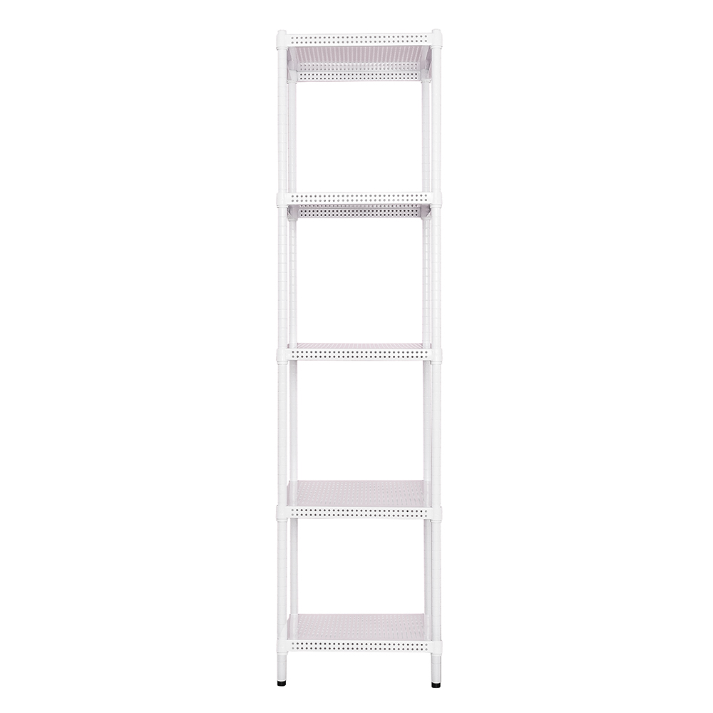 【Y HOUSE】45x45x180cm perforated plate five-layer rack perforated plate rack iron rack - painted white, , large