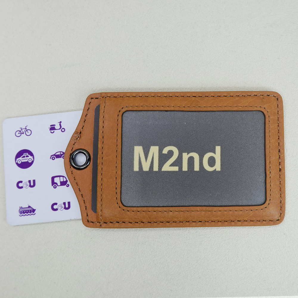 【M2nd】柯蜜頓鴕鳥皮通勤組輕薄長夾/證件套(駝-T65AT07A), , large