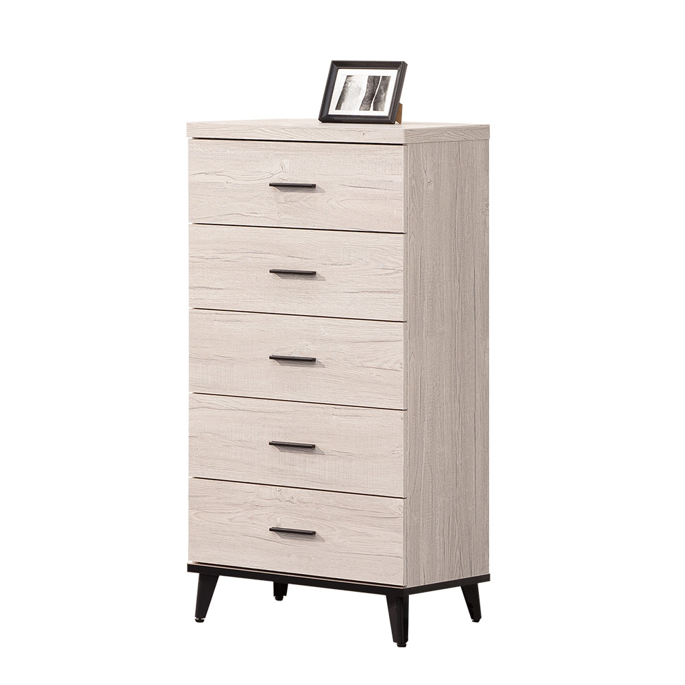 【唯熙傢俱】凱熙橡木白五斗櫃 抽屜櫃, , large