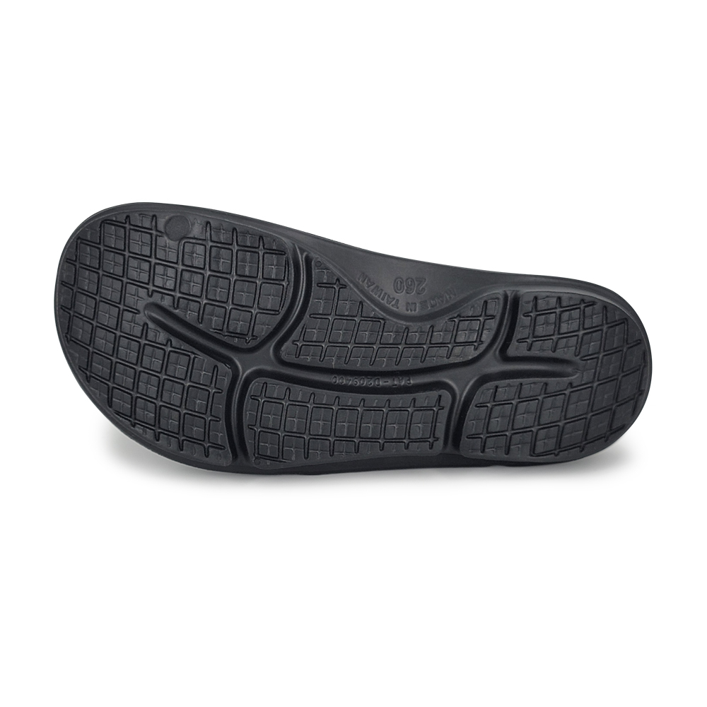 DIADORA迪亞多那 紓壓厚底拖鞋 MIT台灣製造 休閒 運動 簡約 素色 魔鬼氈 彈力 足弓支撐 舒壓 防滑 黑 灰, , large