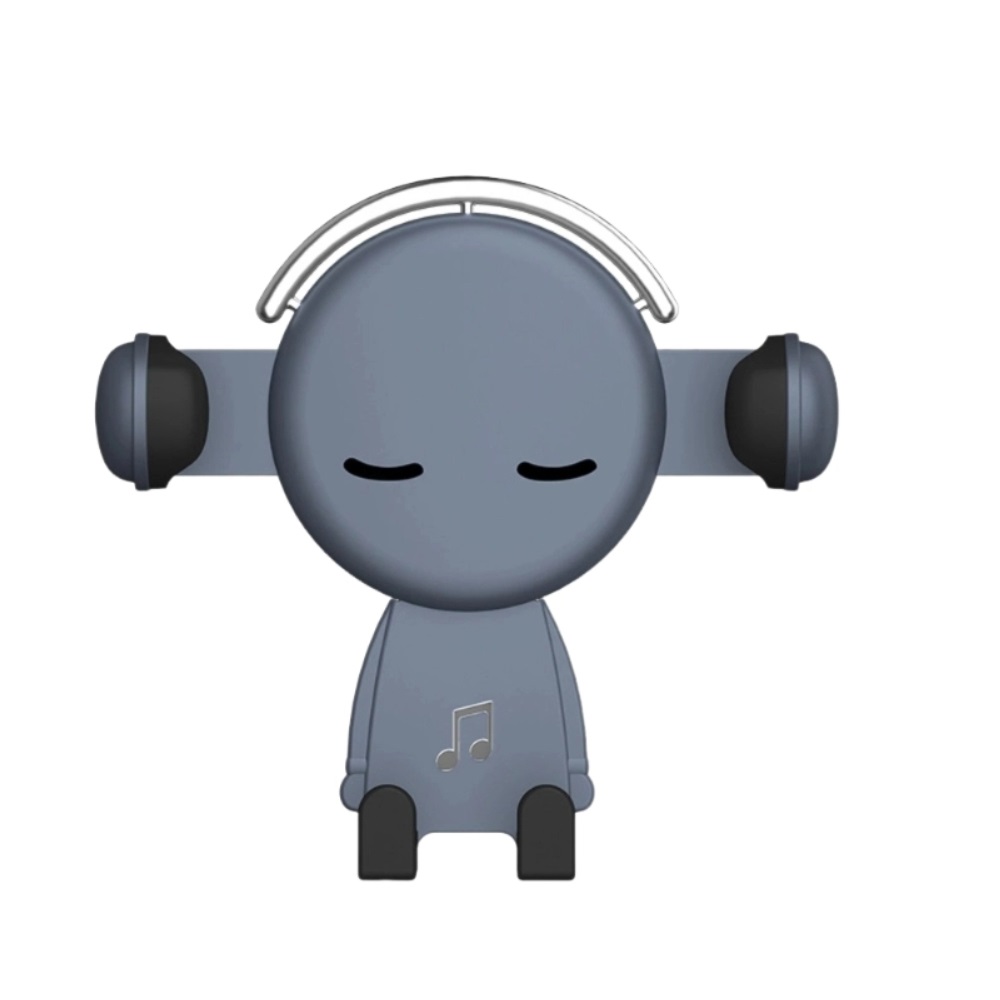 【A&R】360度汽車用出風口手機支架 藍灰色, , large