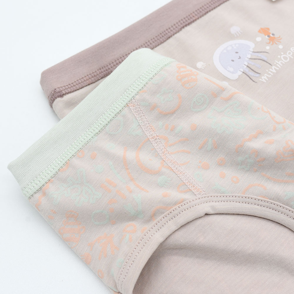 沉靜海洋男童三角褲(2件組D), , large