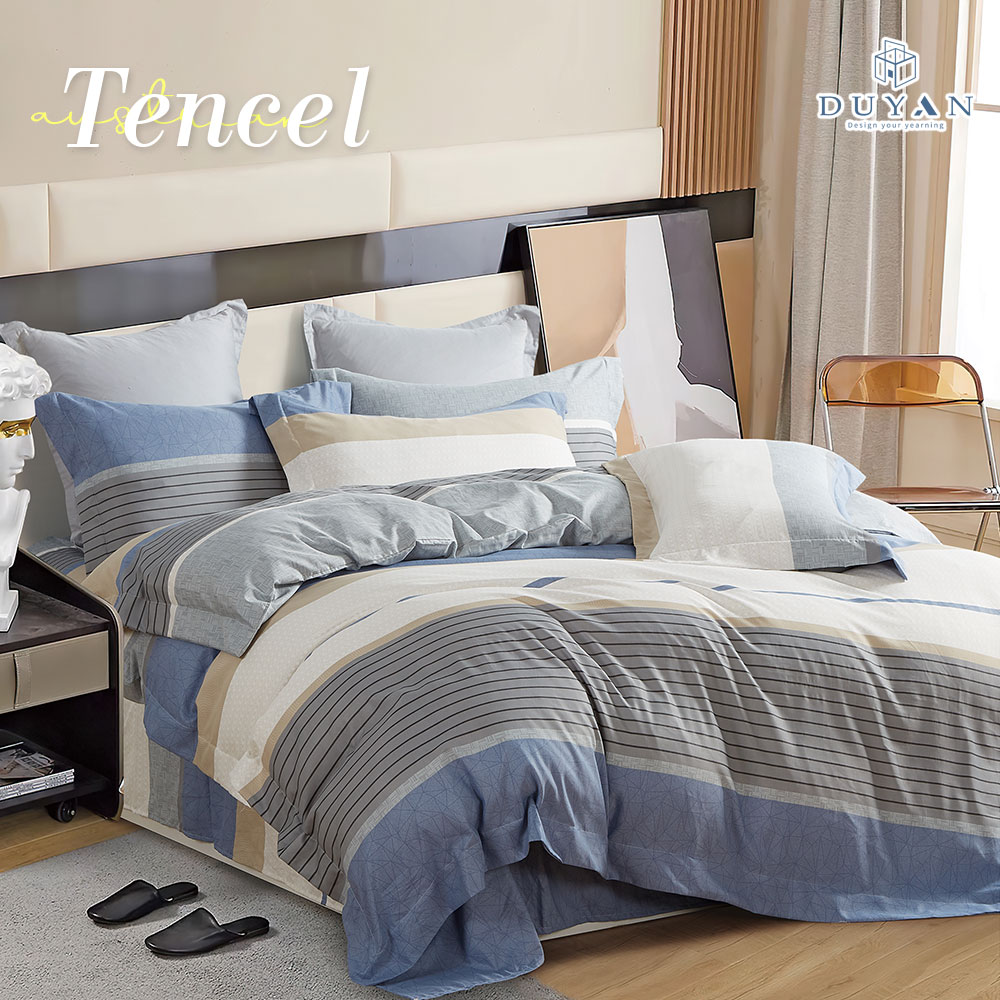 【DUYAN 竹漾】 奧地利天絲單人/雙人/加大床包鋪棉兩用被套組 / 多款任選 台灣製	, , large