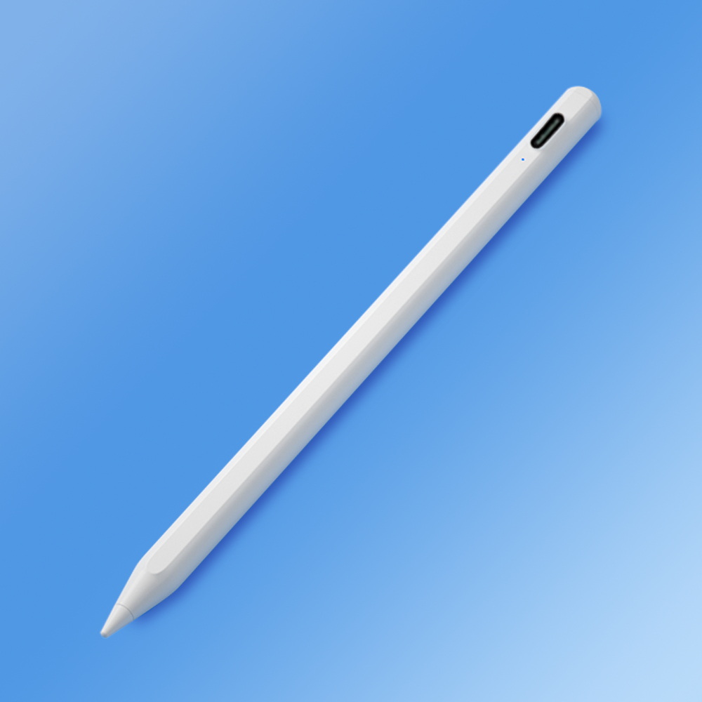 【TP402雪幕白】第四代通用版主動電容式觸控筆(附筆尖保護套), 白, large