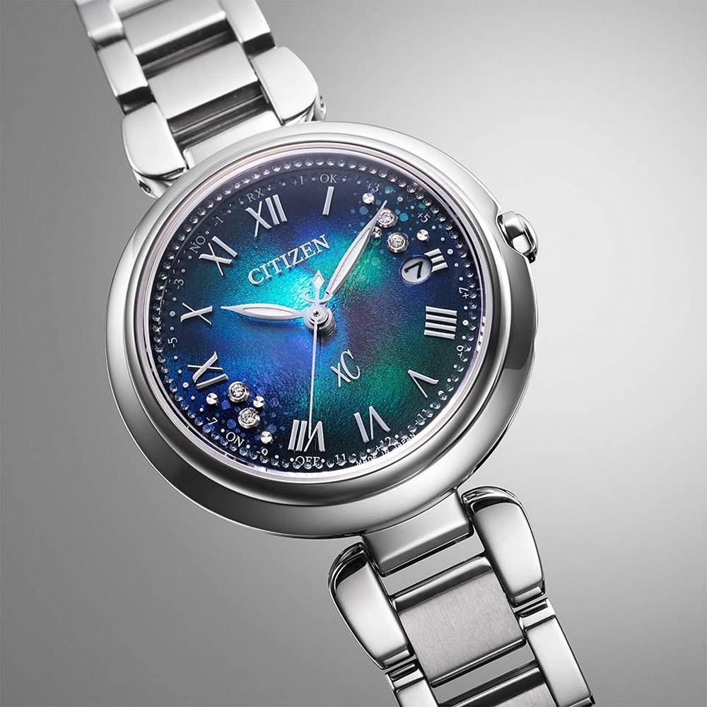 ∣ ∣CITIZEN星辰 千彩之海UNITE withBLUE XC 鈦 光動能電波萬年曆女錶ES9460-61L, , large