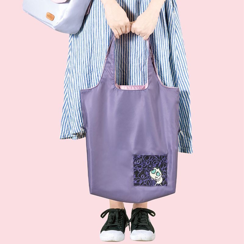 Eco-friendly Dual-Color Reversible tote bag (Lavender), , large