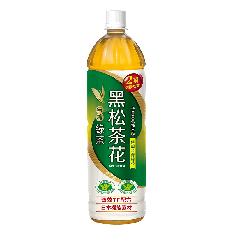 黑松茶花綠茶(無糖)  1230ml, , large
