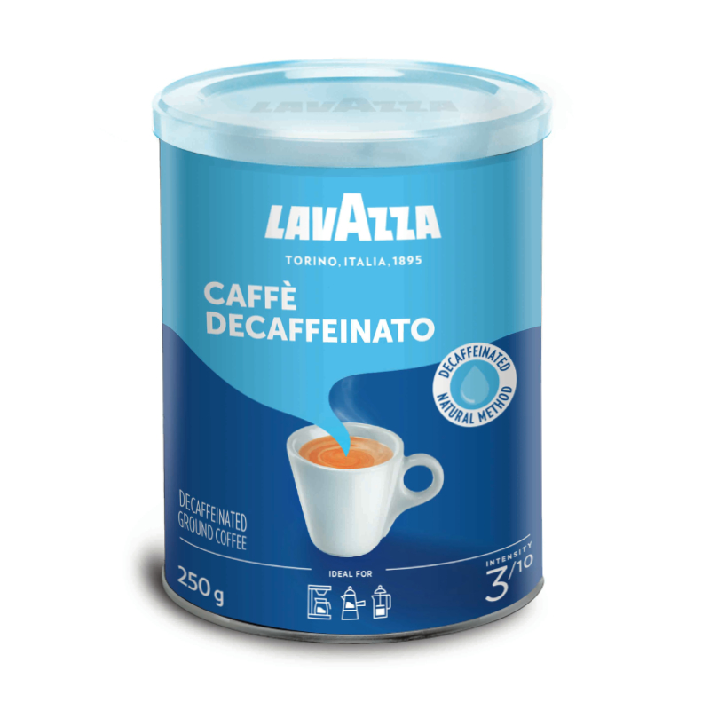 CAFFE DECAFFEINATO TIN 250G GROUND, , large