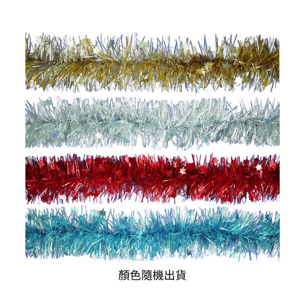 3.5-inch frosted star glitter strip, , large