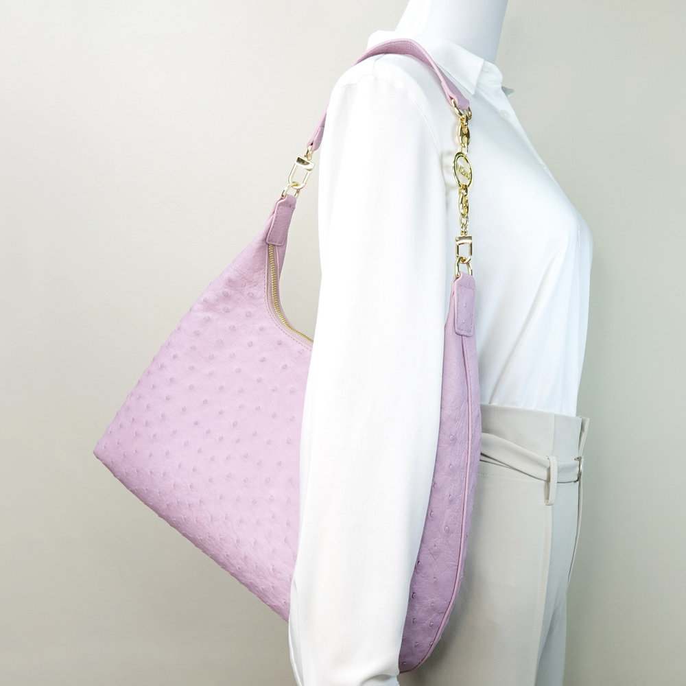 【M2nd】Ostrich Underarm bag, , large