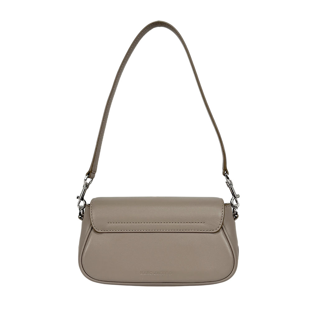 MARC JACOBS THE CLOVER 平滑皮革翻蓋二用包/水泥灰, , large